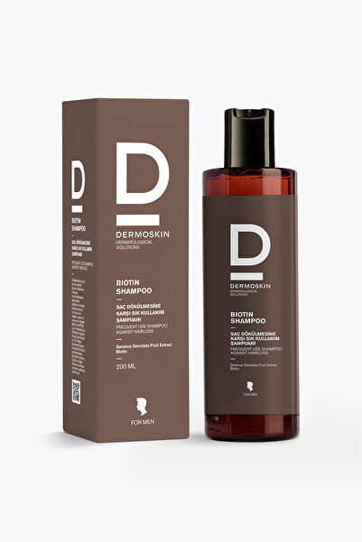 Dermoskin Biotin Şampuan (Erkek) | Saç Dökülmesi Karşıtı Şampuan | Erkek Saç Bakımı | 200 ml