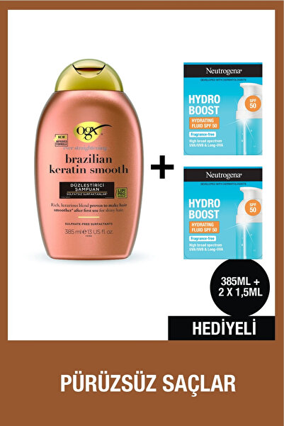 OGX Brazilian Keratin Şampuan + SPF 50 Hediye