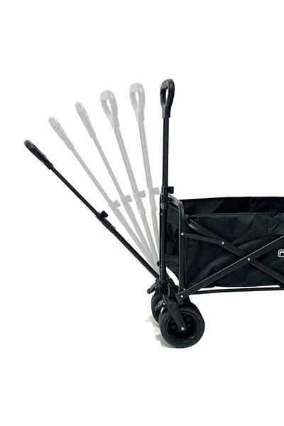 moniev Kamp Arabası Siyah Katlanır Taşıma Arabası Büyük Vagon Araba Frenli Ve Geniş Tekerlekli