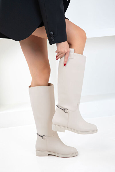 SOHO Μπεζ Γυναικείες Μπότες 21034