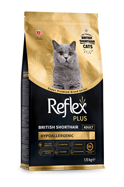 Reflex Plus British Shorthair Hipoalerjenik Yetişkin Kedi Maması 1,5 kg