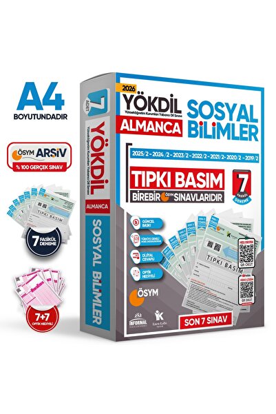Karakutu Yayınları 2026 YÖKDİL Almanca SOSYAL BİLİMLER ÖSYM Çıkmış Soru Tıpkı...