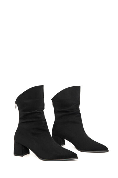 SOHO Siyah Süet Kadın Bot & Bootie 19806