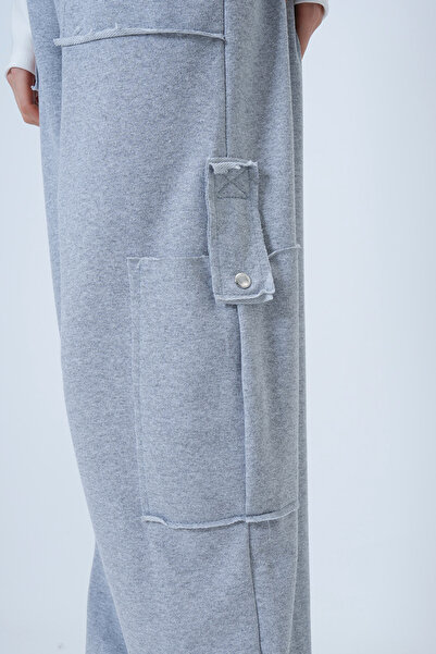 Trend Alaçatı Stili Women's Grimelange Cargo Pocket Stitching Detail Cotton Jogger Pants Alc-X14659