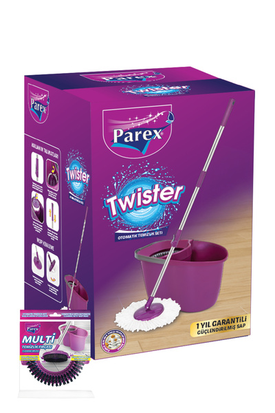 Parex Twister Otomatik Temizlik Seti Multi Temizlik Fırçası Hediyeli