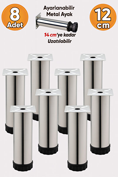 Badem10 Ayarlanabilir Mobilya Kanepe Baza Koltuk Metal Destek Yükseltici Ayağ...
