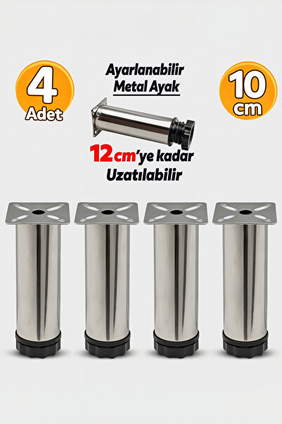 Badem10 Dolap Ayarlanabilir Mobilya Kanepe Baza Koltuk Metal Destek Yükseltic...