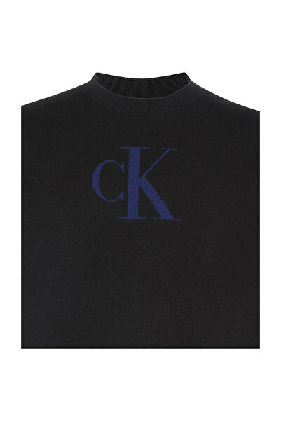 Calvin Klein Ls Cttn Cashmere 3D Logo Crwnk S