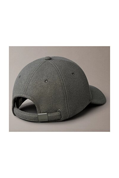 Calvin Klein Felt with Metal Plaque Cap