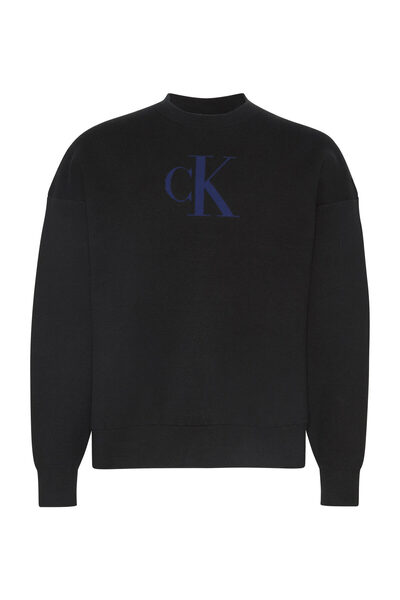 Calvin Klein LS CTTN CASHMERE 3D LOGO CRWNK S