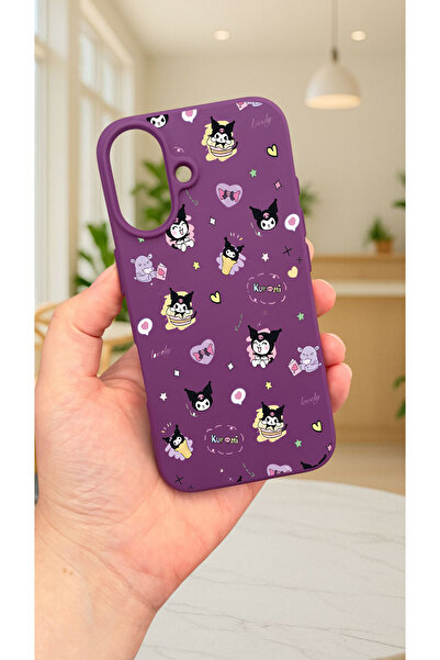 Vip Case iPhone 16 -KURUMI DESENLİ Silikon Darbe Emici Klasik Korumalı Rubber Kılıf