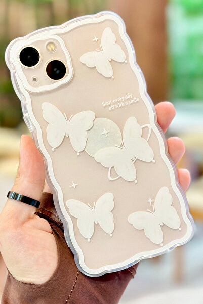 Vip Case iPhone 13 Cute Butterfly Pattern Wavy Modern Design Quality Butterfly Case