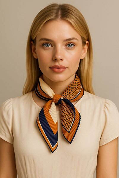 Axesoire 13484-1 Patchwork vzorovaný skládaný šátek Bandana