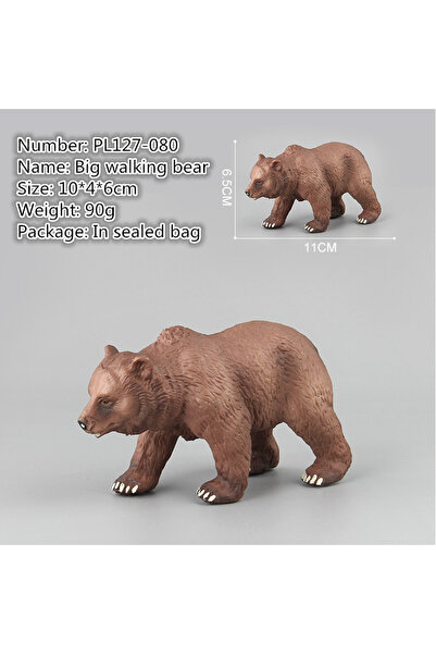 Choice3 NO.127-080 Realistic Simulated Mini Brown Bears Model Solid Simulatio...