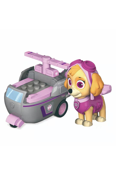 Choice1 skye-opp Genuine Paw Patrol Chase Skye Marshall Building Blocks Vehicle Pull Back Cars Playset Ryder
