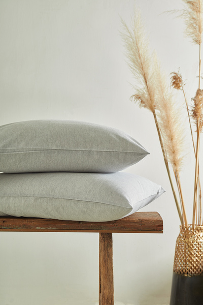Ricco Lifes Light Gray Pillowcase 2 Pieces (50X70)