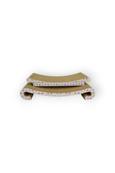 Rotipet Cardboard Cat Scratching Post 58X23X10Cm Star Patterned