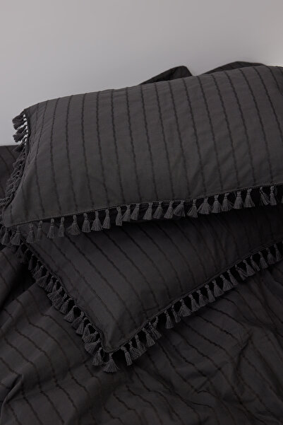 TRENDYOLMİLLA HOME Double 100% Cotton Boho Duvet Cover Set with Tassel Detail Tphaw26Ckn00003