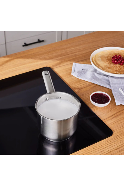 Karaca Elite nerezová indukční konvice na mléko, 14 cm, 1,6 l, stříbrná