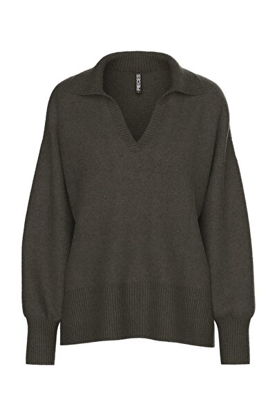 PIECES Pcmalou Ls Polo Knit Noos Bc.