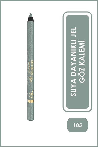 Golden Rose Tattoo Gel Eyepencil No: 105 Mint Glow - 24 Saat Kalıcı Suya Daya...