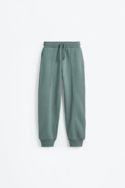 LEFTIES Kids Plush Trousers with Seam Detail