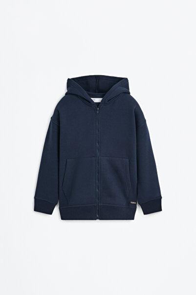 LEFTIES Gyerekek kapucnis kabátja cipzárral