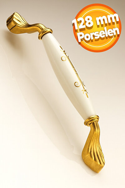 Badem10 Elpedroso Lüks Porselen Mobilya Mutfak Çekmece Dolap Dolabı (128 MM) ...