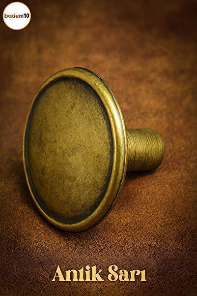 Badem10 Buton de mâner de artă Metal antic învechit (1 buc) Mobilier Bucătărie Sertar Dulap Mâner dulap Mâner