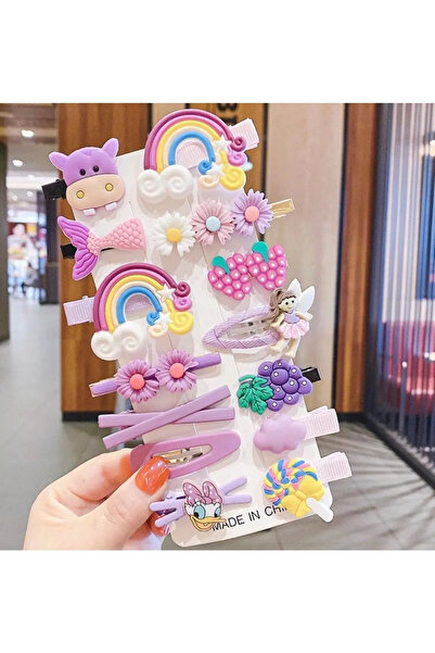 BATU GİYİM Set cu catarame pentru fetiță și copil violet