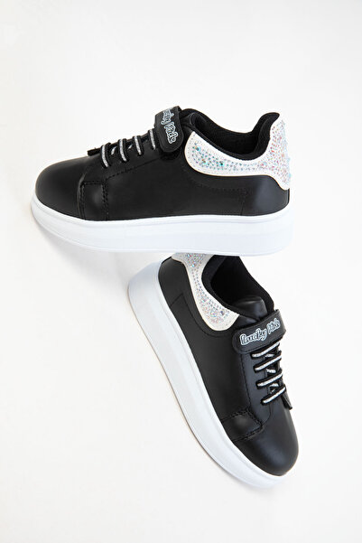 SOHO Black-White Kids Sneaker 20441