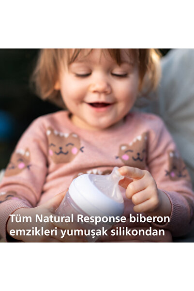 Philips Avent Doğal Tepkili 2li Biberon Emziği No4 3 Ay Scy964/02