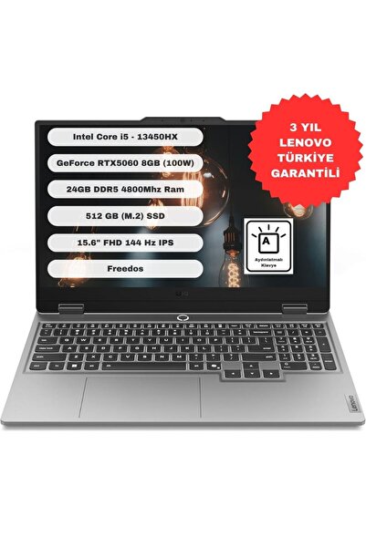 LENOVO LOQ 15IRX10 Intel Core i5 13450HX 24GB 512GB SSD RTX5060 Freedos 15.6'...