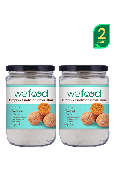 Wefood Organik Hindistan Cevizi Unu 320 gr 2'li