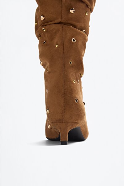 LEFTIES Dámské boty na podpatku s cvočky