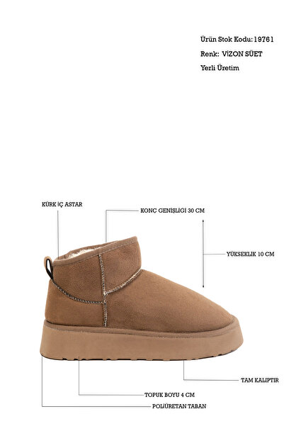 SOHO Γυναικείες μπότες Mink Suede - 19761 Model Bootie