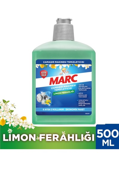 Marc Çamaşır Makinesi Temizleyici & Koruyucu Kireç Önleyici Limon Ferahlığı 500ml