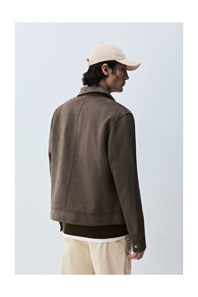 LEFTIES Ανδρικό μπουφάν από ψεύτικο σουέντ