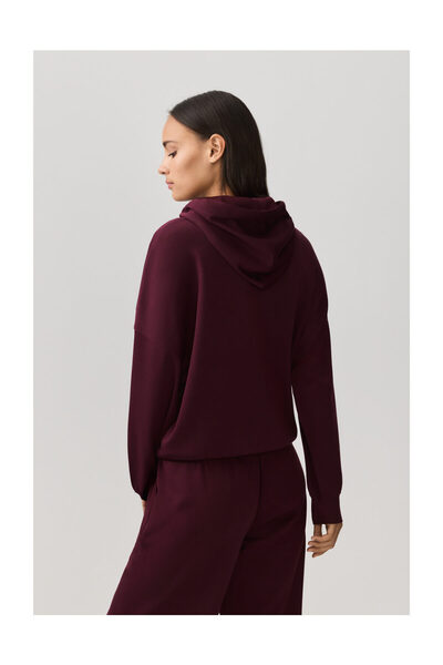 LEFTIES Női, bő szabású kapucnis pulóver