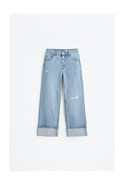 LEFTIES Dětské rovné skládací džíny