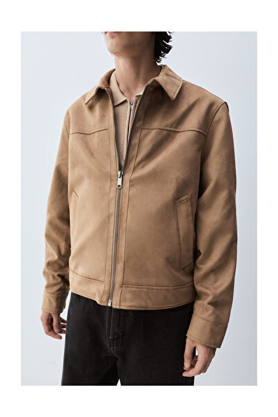 LEFTIES Ανδρικό μπουφάν από ψεύτικο σουέντ