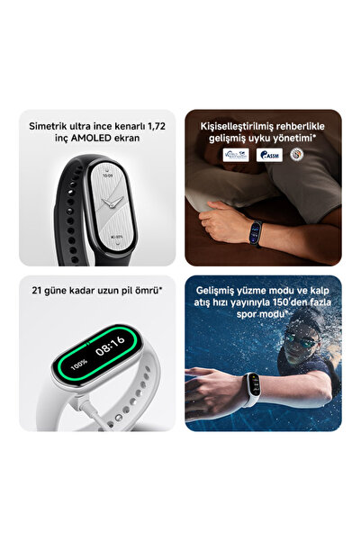 Xiaomi Smart Band 10 - Siyah Akıllı Bileklik (Xiaomi Türkiye Garantili)