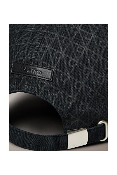 Calvin Klein EMBLEM PRINT w LEATHER PATCH CAP