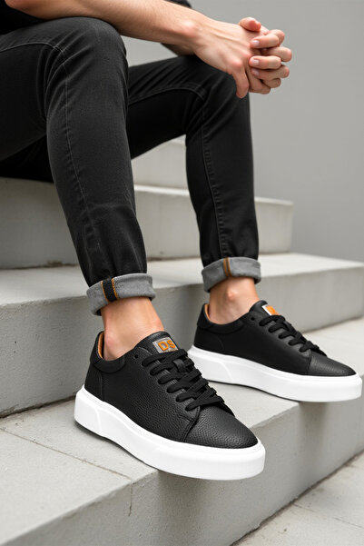DARK SEER DS Cooper Schwarz-weiße Herren-Freizeitschuhe für den Alltag