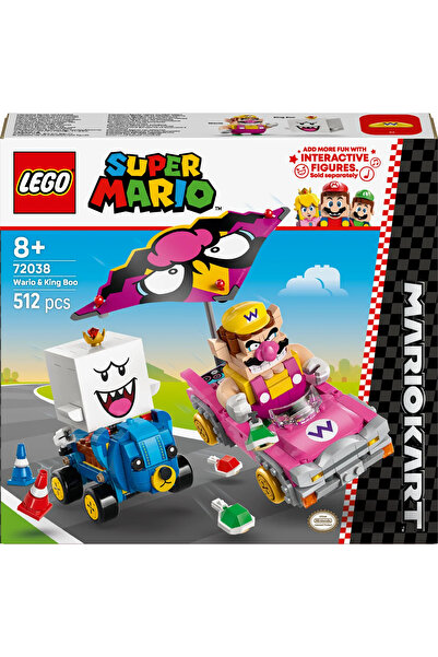 LEGO ® Super Mario™: Mario Kart™ – Wario ve King Boo 72038 - 8+ Çocuklar için Oyuncak Yapım Seti (512P)