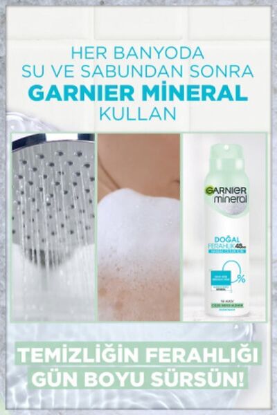 Garnier Mineral Doğal Ferahlık Sprey Deodorant 150ML