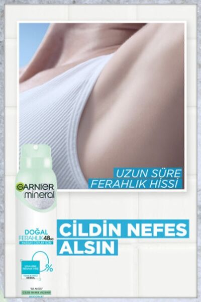 Garnier Mineral Doğal Ferahlık Sprey Deodorant 150ML