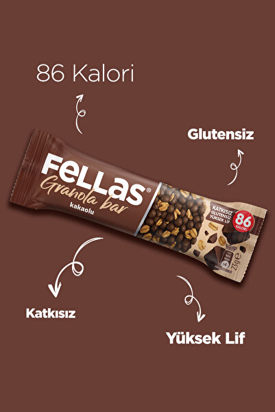 Fellas Kakaolu Granola Bar (23 g) x 12 Adet