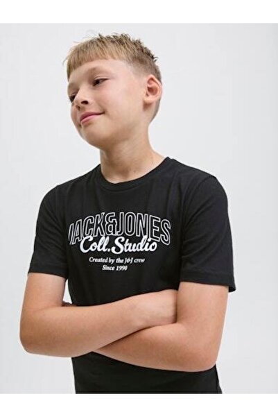 Jack & Jones Junior تي شيرت رجالي دائري محبوك