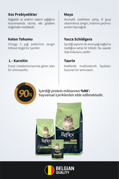 Reflex Plus Sterilize Hipoalerjenik Tavuklu Kısırlaştırılmış Yetişkin Kedi Maması 15 KG
